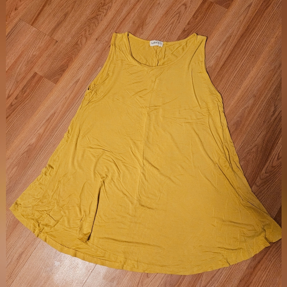 Larace long yellow tank